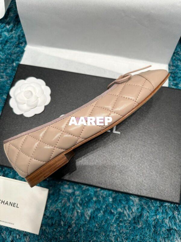 Replica Chanel Quilted Lambskin Ballerinas G02819 Blush Pink 6