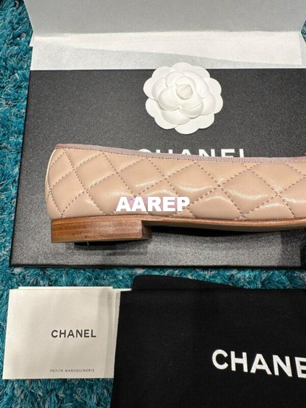 Replica Chanel Quilted Lambskin Ballerinas G02819 Blush Pink 7