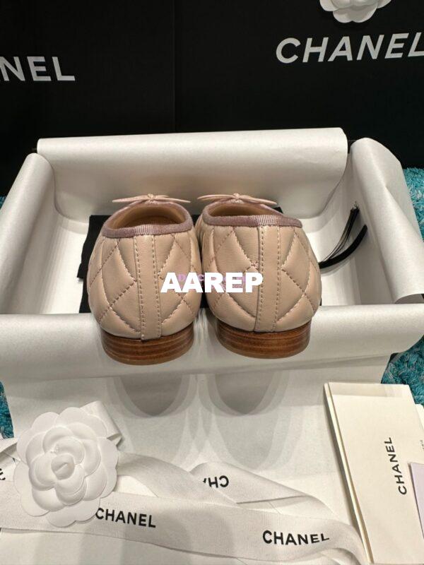 Replica Chanel Quilted Lambskin Ballerinas G02819 Blush Pink 8