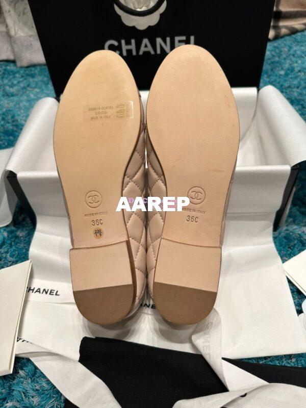 Replica Chanel Quilted Lambskin Ballerinas G02819 Blush Pink 9