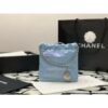 Replica Chanel CF 1112 Classic Flap Bag Qulited Grainy Caviar with Light Gold Hardware in White 2