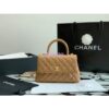 Replica Chanel Coco Bag Braided Handle in Caviar with Edge Stitching 92990 Pink 2