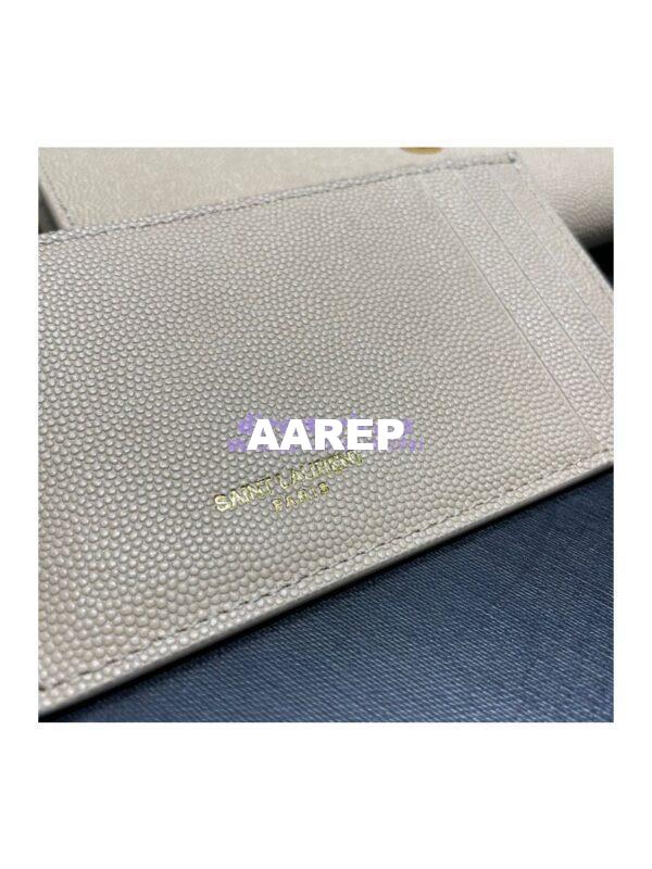 Replica YSL Saint Laurent Uptown Chain Wallet In Grain De Poudre Embossed Leather 6077881 Beige 8