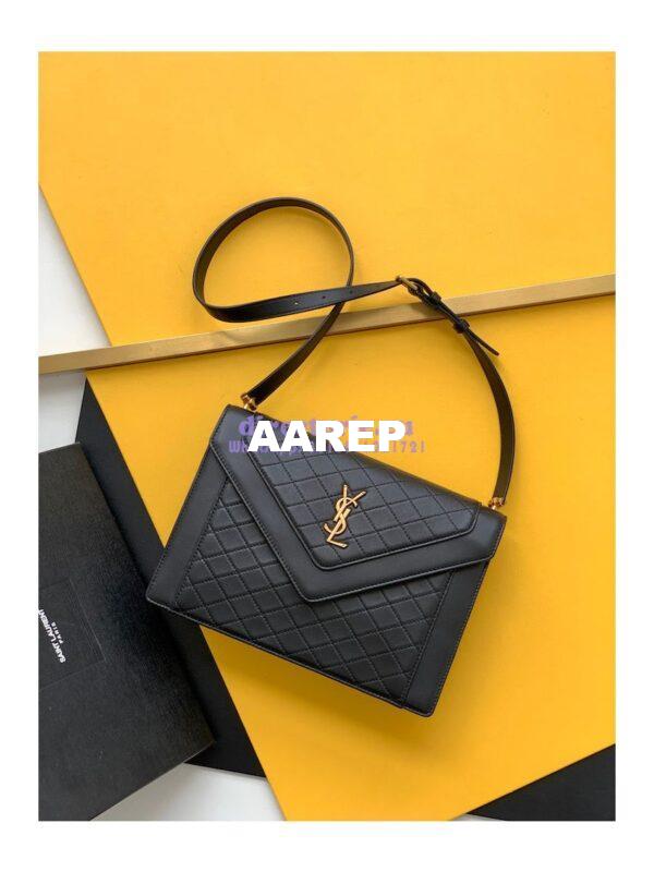 Replica YSL Saint Laurent Le Monogramme Bucket Bag In Canvas And Smooth Leather 568606