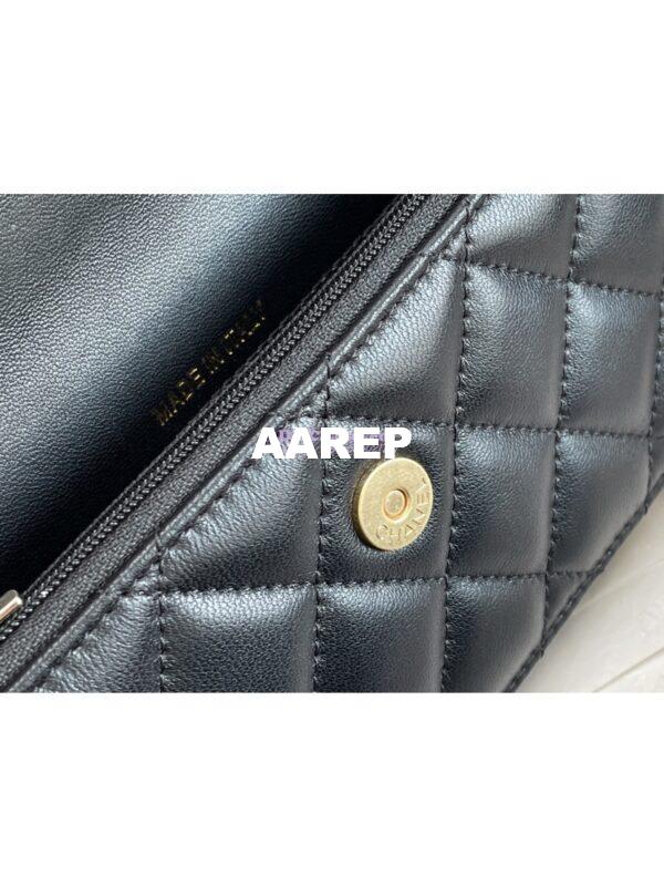 Replica Chanel Flap Phone Holder With Chain Lambskin AP3385 Black 7
