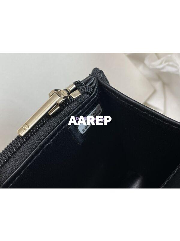 Replica Chanel Flap Phone Holder With Chain Lambskin AP3385 Black 8