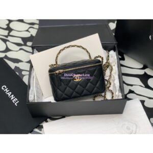 Replica Chanel Clutch With Chain Lambskin AP3383 Black