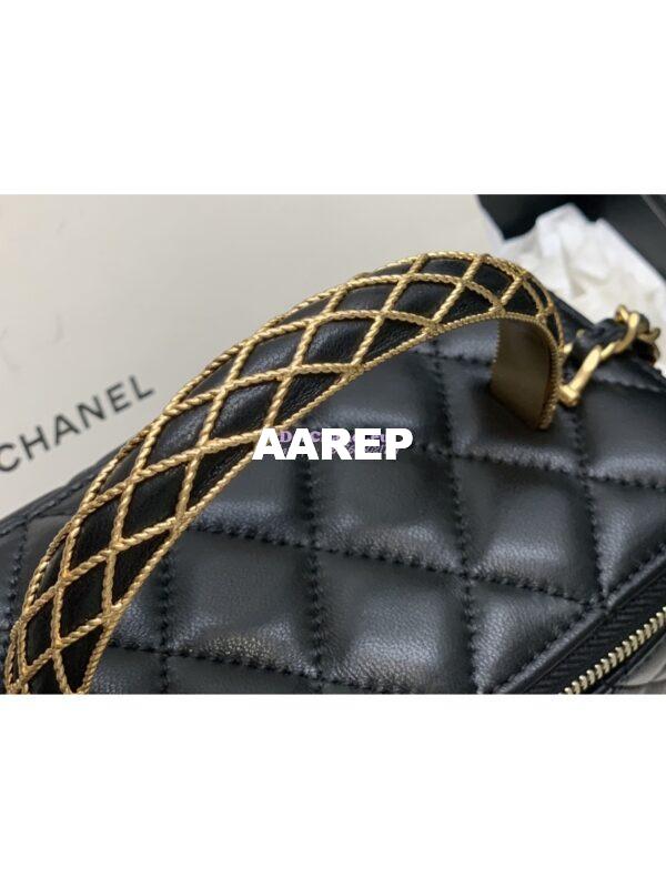 Replica Chanel Clutch With Chain Lambskin AP3383 Black 6