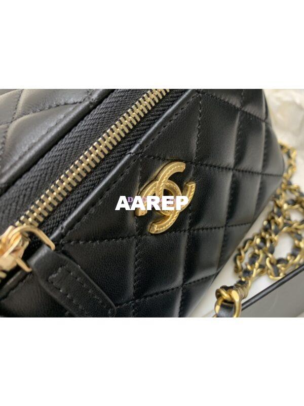 Replica Chanel Clutch With Chain Lambskin AP3383 Black 8