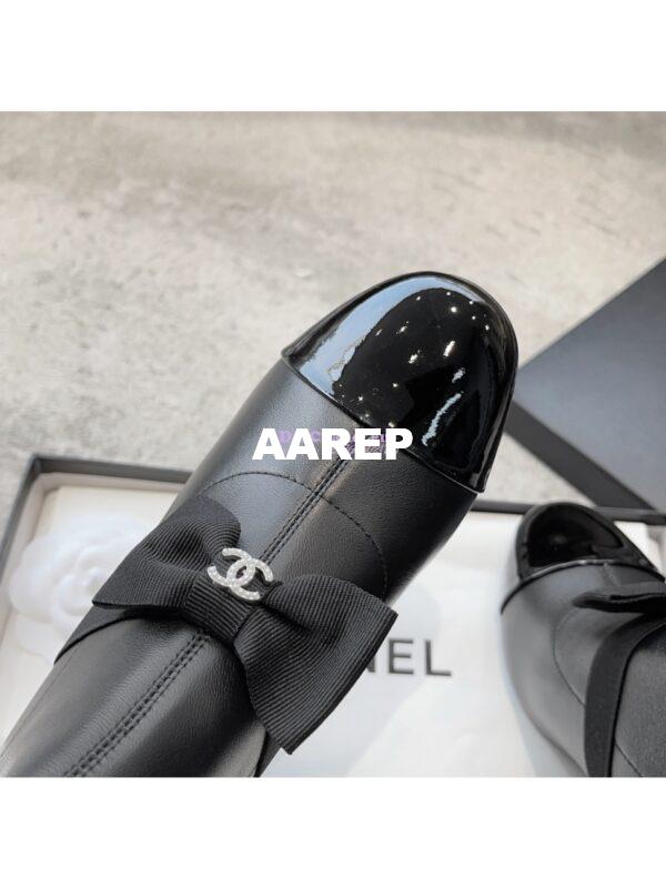 Replica Chanel Short Boots in Stretch Lambskin & Patent Calfskin 8.0cm G40099 Black 8