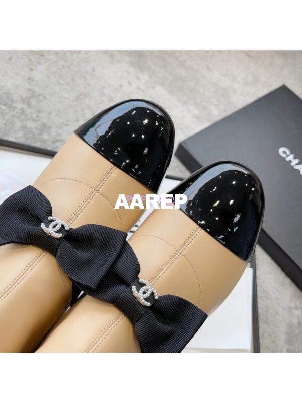 Replica Chanel Short Boots in Stretch Lambskin & Patent Calfskin G40099 BeigeBlack 7