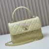 Replica Chanel CF 1112 Classic Flap Bag Qulited Grainy Caviar with Matte Gold Hardware in Blue