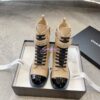 Replica Chanel Trainer Knit & Suede Calfskin G38750 Light Pink 2