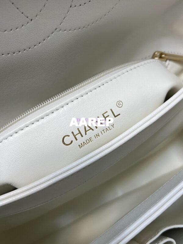 Replica Chanel New 23S Trendy CC Lambskin Flap Bag With Top Handle A92236 White 9