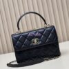 Replica Chanel New 23S Trendy CC Lambskin Flap Bag With Top Handle A92236 White