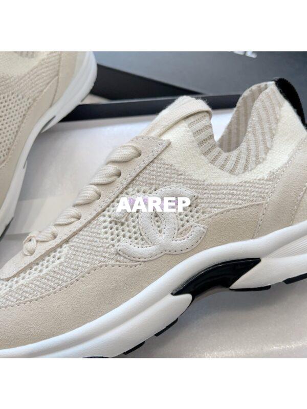 Replica Chanel Trainer Knit & Suede Calfskin G38750 Ivory 7