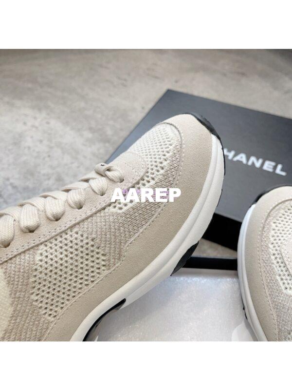 Replica Chanel Trainer Knit & Suede Calfskin G38750 Ivory 8