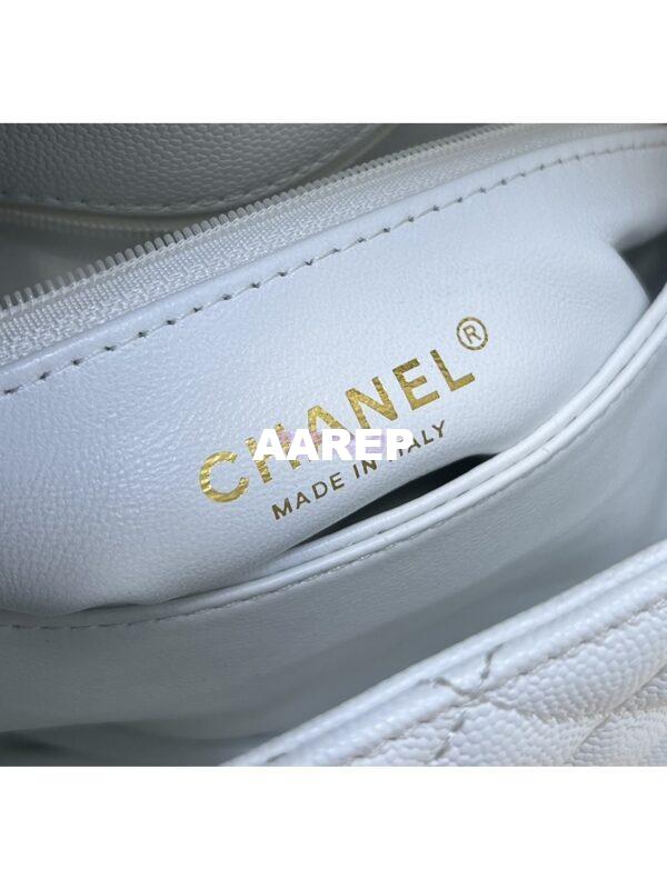 Replica Chanel Coco Bag Braided Handle in Caviar with Edge Stitching 92990 White 10