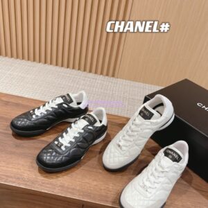 Replica Chanel Calfskin & Suede Calfskin Trainers G45335 White 2