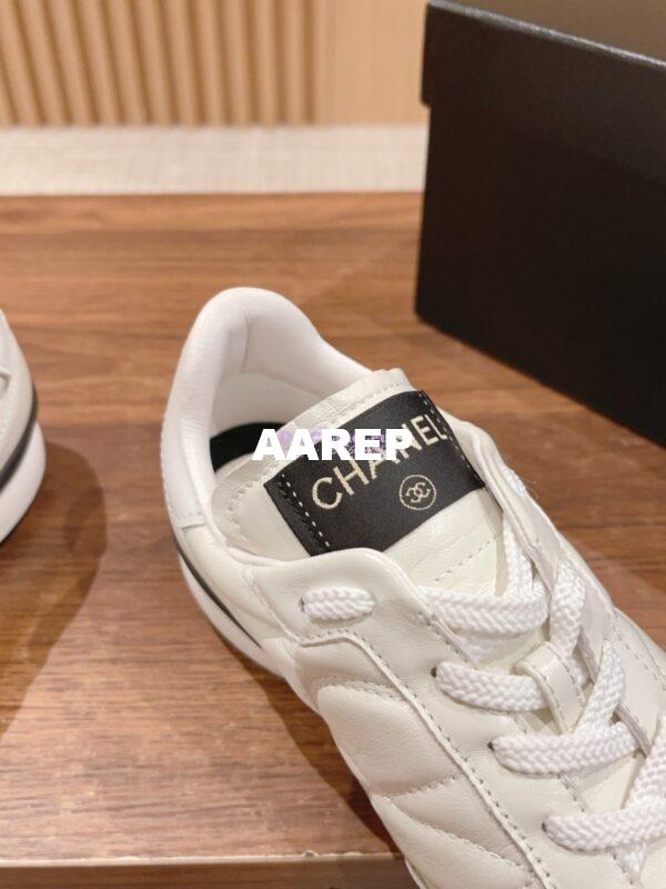 Replica Chanel Calfskin & Suede Calfskin Trainers G45335 White 8