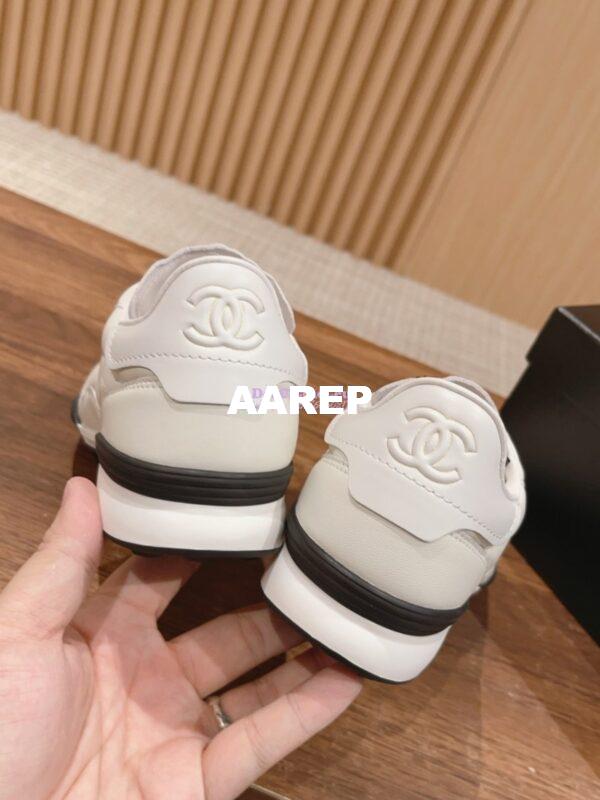 Replica Chanel Calfskin & Suede Calfskin Trainers G45335 White 10