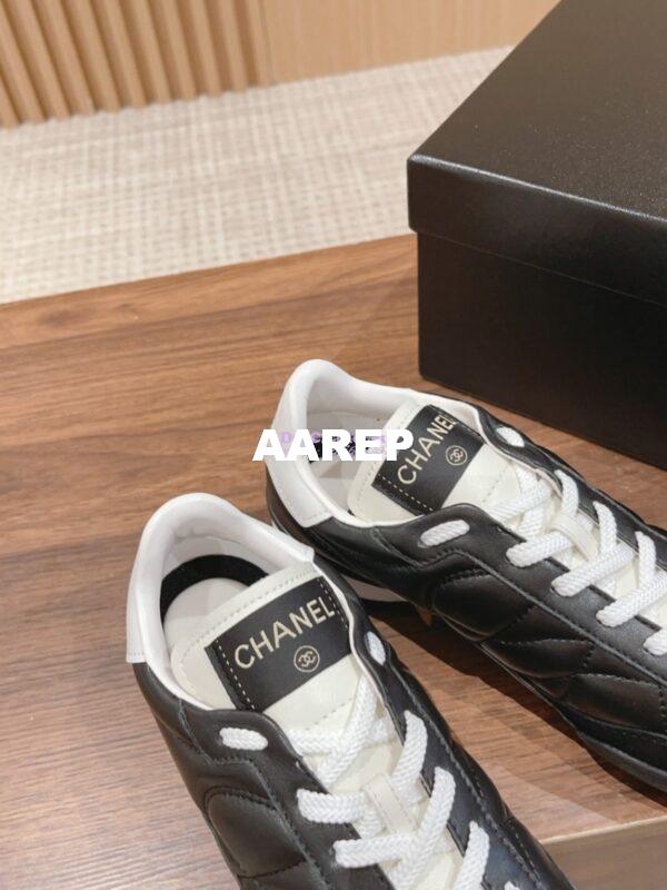 Replica Chanel Calfskin & Suede Calfskin Trainers G45335 Black 7