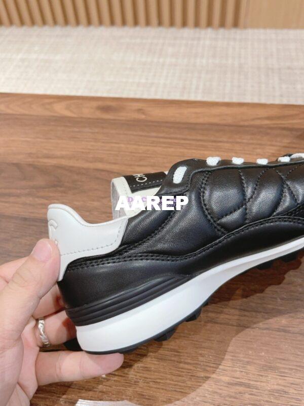 Replica Chanel Calfskin & Suede Calfskin Trainers G45335 Black 10