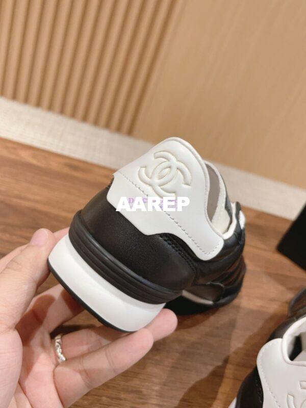 Replica Chanel Calfskin & Suede Calfskin Trainers G45335 Black 11