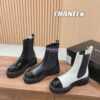 Replica Chanel Calfskin & Suede Calfskin Trainers G45335 Black