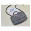 Replica Chanel 19 Large Flap Bag AS1161 Lambskin Neon Blue 2