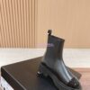 Replica Chanel Ankle Boots in Calfskin with Patent Toe G38218 White