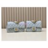 Replica Chanel CF23 Lambskin Flap Bag with Camellia Crush Chain AS4064 Black