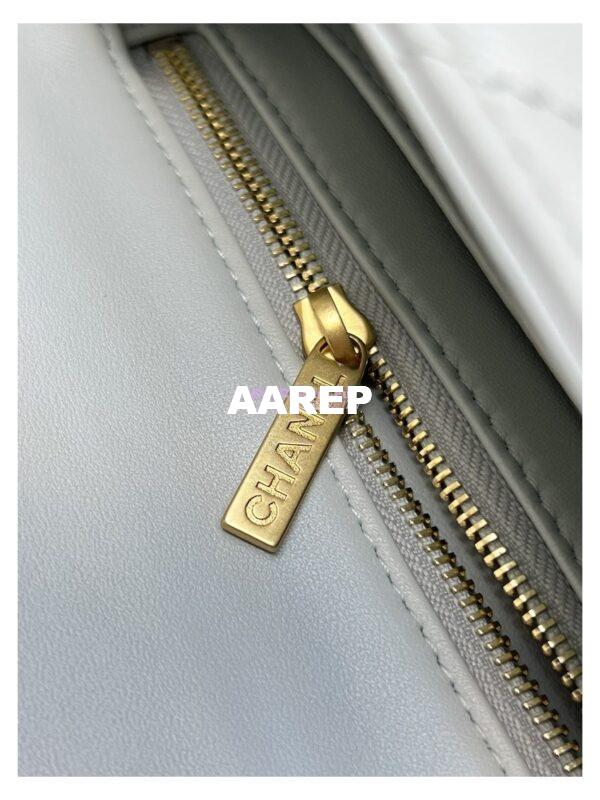 Replica Chanel Lambskin Flap Bag with Camellia Crush Chain AS4041 Cloud Blue 17
