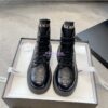 Replica Chanel 23CC Logo Calfskin Lace-Ups G45124 Grey 2