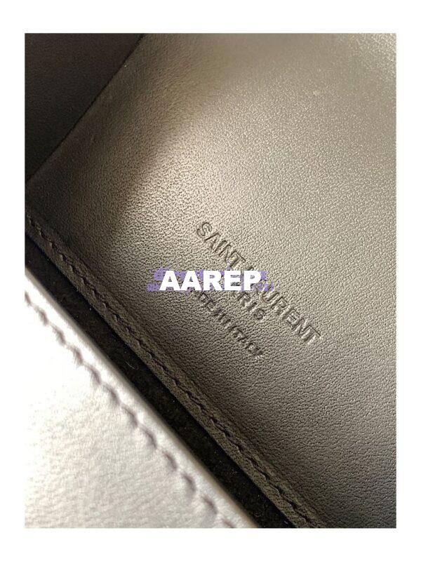 Replica YSL Saint Laurent Tuc Phone Pouch With Strap In Supple Calfskin 6677182 Black 11