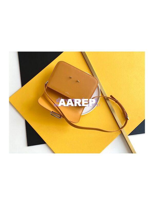 Replica YSL Saint Laurent Le Pavé Satchel In Smooth Leather 6571862 Saffron 8