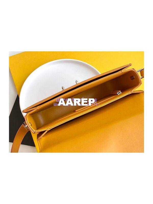 Replica YSL Saint Laurent Le Pavé Satchel In Smooth Leather 6571862 Saffron 10