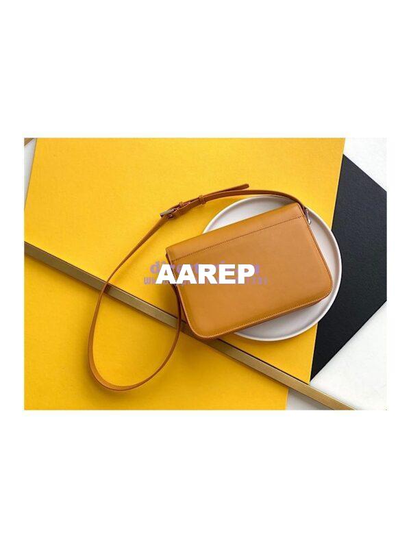 Replica YSL Saint Laurent Le Pavé Satchel In Smooth Leather 6571862 Saffron 11