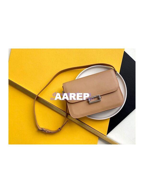 Replica YSL Saint Laurent Le Pavé Satchel In Smooth Leather 6571862 Beige 4