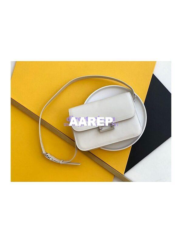 Replica YSL Saint Laurent Le Pavé Satchel In Smooth Leather 6571862 Blanc 2