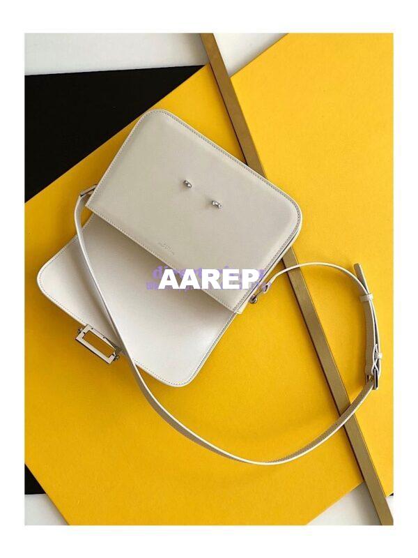 Replica YSL Saint Laurent Le Pavé Satchel In Smooth Leather 6571862 Blanc 5