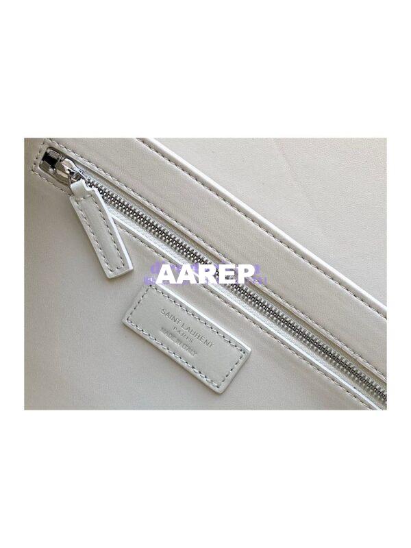 Replica YSL Saint Laurent Le Pavé Satchel In Smooth Leather 6571862 Blanc 7