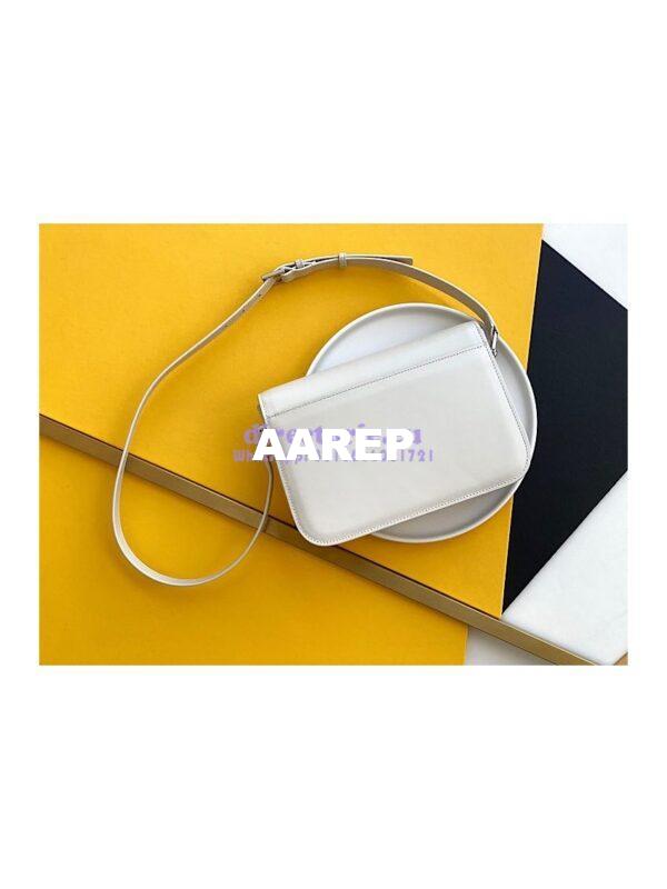 Replica YSL Saint Laurent Le Pavé Satchel In Smooth Leather 6571862 Blanc 8