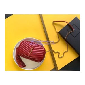 Replica YSL Saint Laurent Rough Grain De Poudre Matelasse Monogram Mini Lou Camera Bag 2