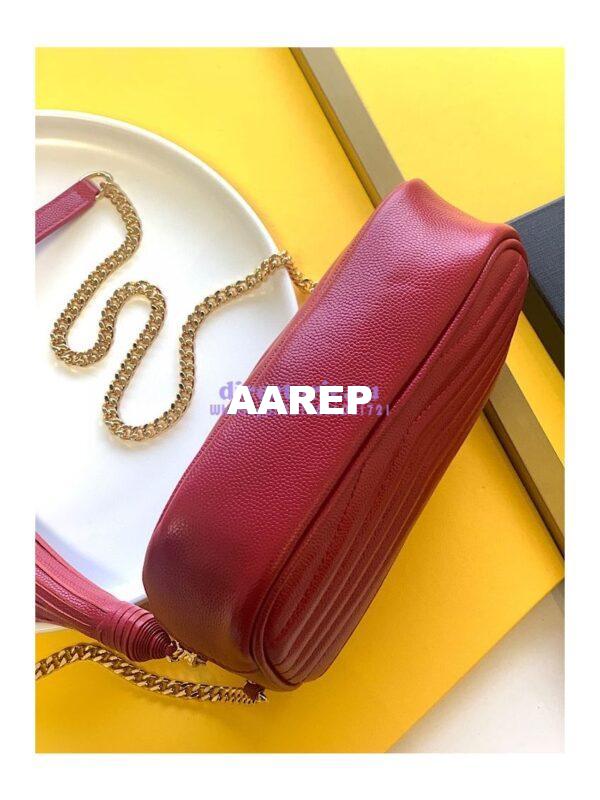 Replica YSL Saint Laurent Rough Grain De Poudre Matelasse Monogram Mini Lou Camera Bag 11