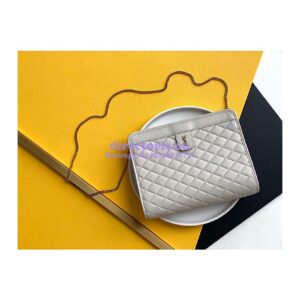 Replica YSL Saint Laurent Victoire Baby Clutch in Leather 65736118 Blanc 2