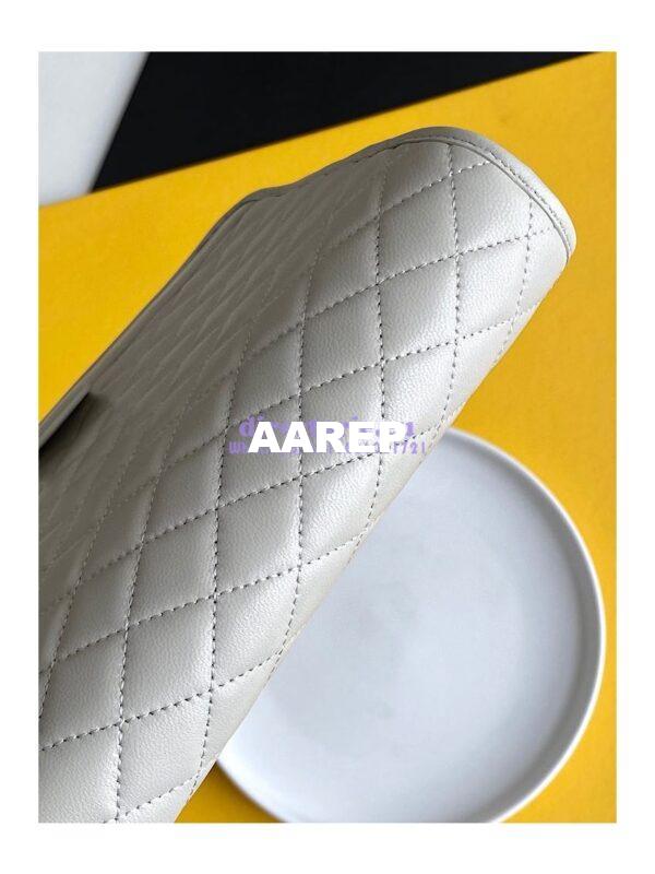 Replica YSL Saint Laurent Victoire Baby Clutch in Leather 65736118 Blanc 5