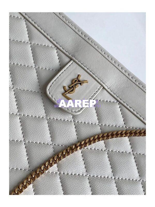 Replica YSL Saint Laurent Victoire Baby Clutch in Leather 65736118 Blanc 7