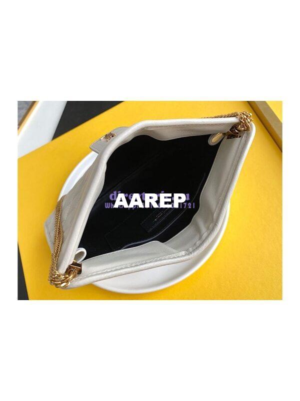 Replica YSL Saint Laurent Victoire Baby Clutch in Leather 65736118 Blanc 9