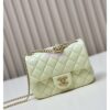 Replica Chanel Lambskin Flap Bag with Camellia Crush Chain AS4041 White